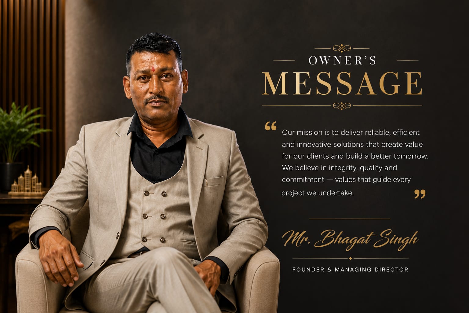 Mr. Bhagat Singh — Founder & Managing Director